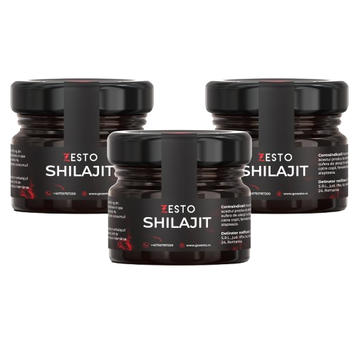 Zesto Shilajit Pure Resin — 90g | 180 Day Supply | Complete Protocol Pack